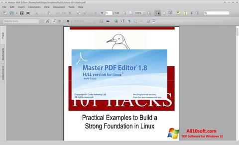 Ekrānuzņēmums Master PDF Editor Windows 10