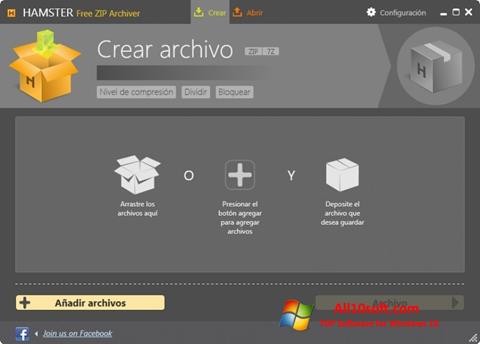Ekrānuzņēmums Hamster Free ZIP Archiver Windows 10