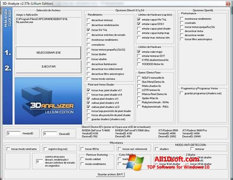 Ekrānuzņēmums 3D-Analyze Windows 10