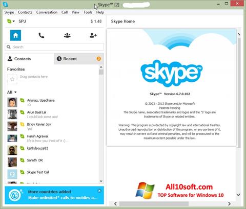 Ekrānuzņēmums Skype Setup Full Windows 10
