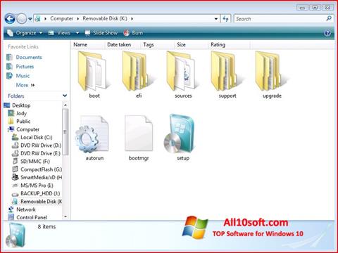 Ekrānuzņēmums Windows 7 USB DVD Download Tool Windows 10