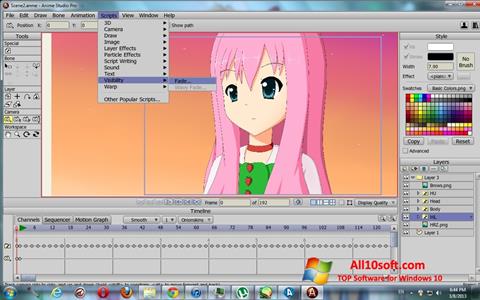 Ekrānuzņēmums Anime Studio Windows 10