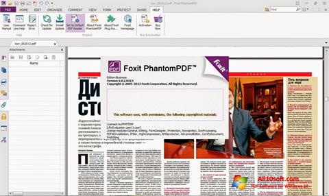 Ekrānuzņēmums Foxit Phantom Windows 10