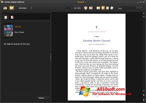 Ekrānuzņēmums Adobe Digital Editions Windows 10
