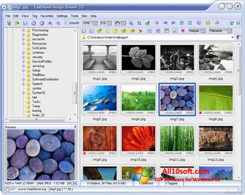Ekrānuzņēmums FastStone Image Viewer Windows 10