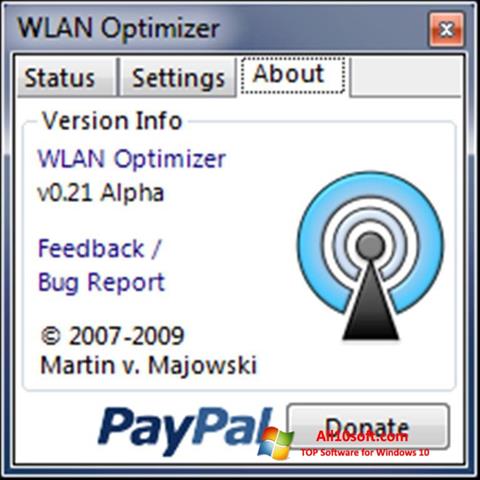Ekrānuzņēmums WLAN Optimizer Windows 10