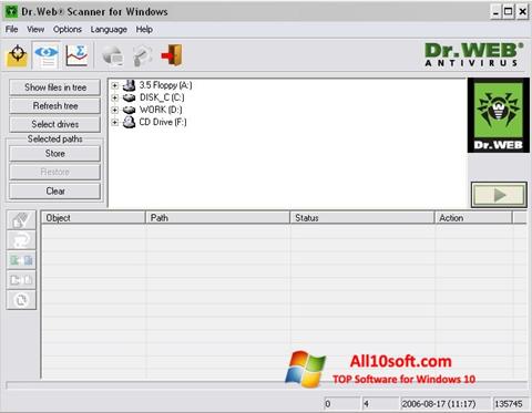 Ekrānuzņēmums Dr.Web Windows 10