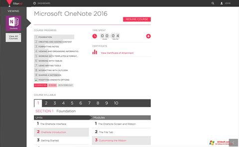 Ekrānuzņēmums Microsoft OneNote Windows 10
