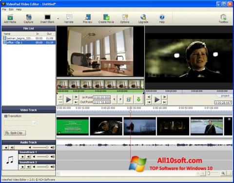 Ekrānuzņēmums VideoPad Video Editor Windows 10