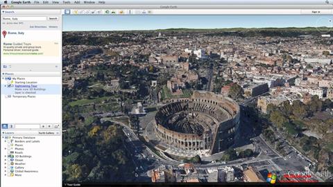 Ekrānuzņēmums Google Earth Windows 10