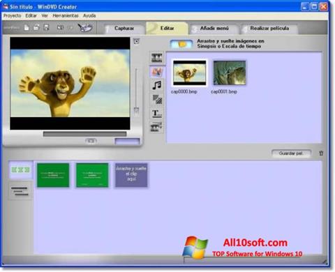 Ekrānuzņēmums WinDVD Creator Windows 10