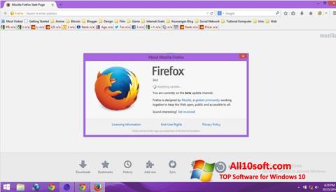 Ekrānuzņēmums Mozilla Firefox Offline Installer Windows 10