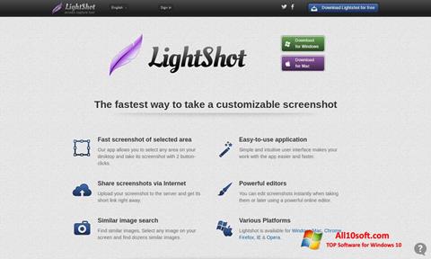 Ekrānuzņēmums LightShot Windows 10