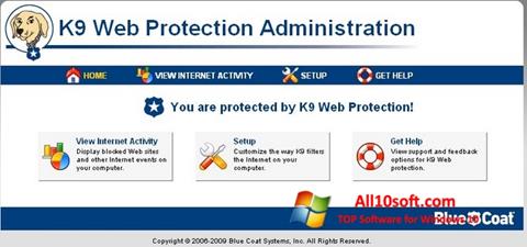 Ekrānuzņēmums K9 Web Protection Windows 10
