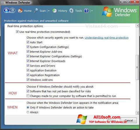 Ekrānuzņēmums Windows Defender Windows 10