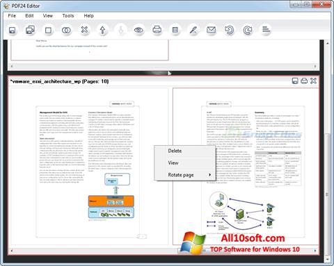 Ekrānuzņēmums PDF24 Creator Windows 10