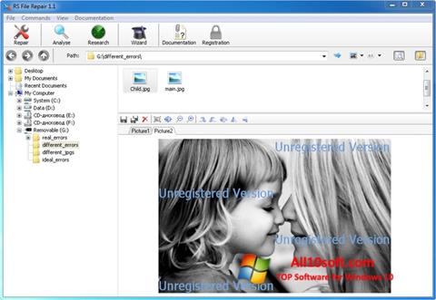 Ekrānuzņēmums File Repair Windows 10