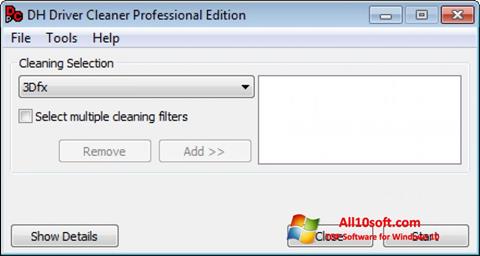 Ekrānuzņēmums Driver Cleaner Windows 10