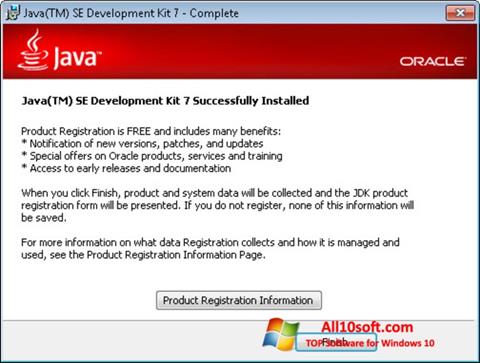 Ekrānuzņēmums Java Windows 10