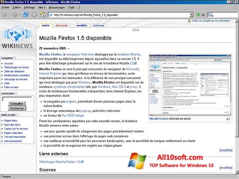 Ekrānuzņēmums Mozilla Firefox Windows 10