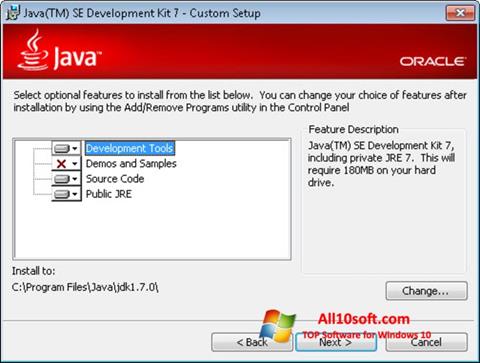 Ekrānuzņēmums Java Development Kit Windows 10