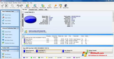 Ekrānuzņēmums Paragon Hard Disk Manager Windows 10