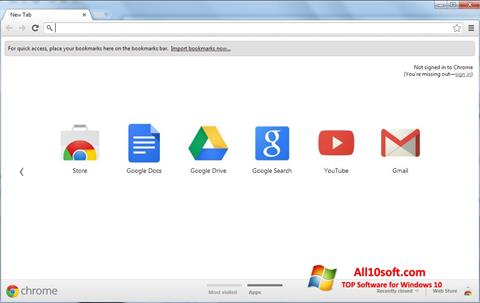 Ekrānuzņēmums Google Chrome Windows 10