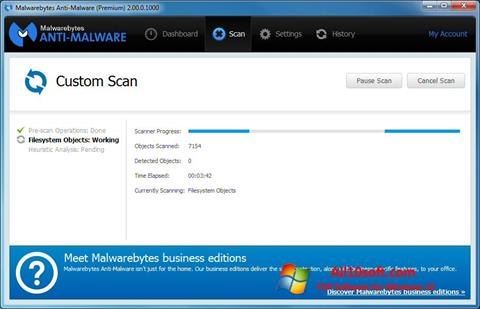 Ekrānuzņēmums Malwarebytes Anti-Malware Windows 10
