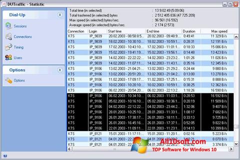 Ekrānuzņēmums DUTraffic Windows 10
