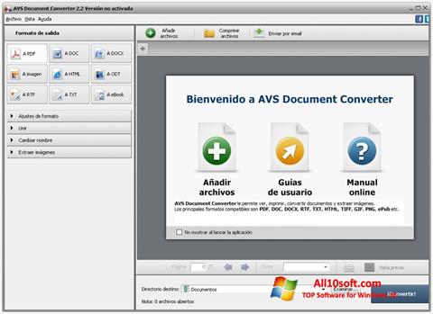 Ekrānuzņēmums AVS Document Converter Windows 10