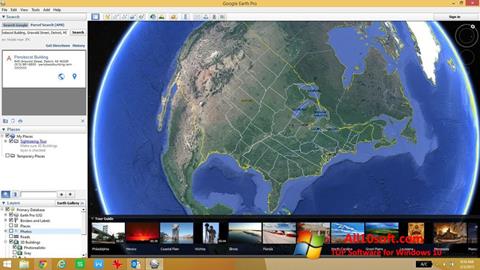 Ekrānuzņēmums Google Earth Pro Windows 10