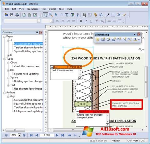 Ekrānuzņēmums Infix PDF Editor Windows 10