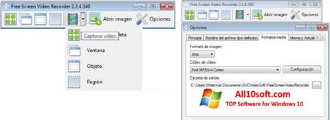Ekrānuzņēmums Free Screen Video Recorder Windows 10