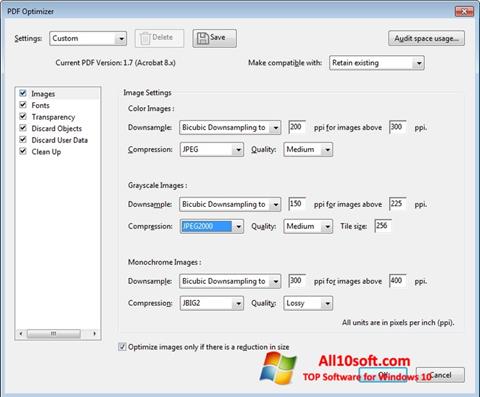Ekrānuzņēmums Adobe Acrobat Pro DC Windows 10