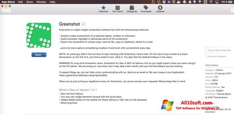 Ekrānuzņēmums Greenshot Windows 10