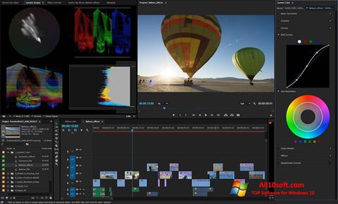 Ekrānuzņēmums Adobe Premiere Pro CC Windows 10