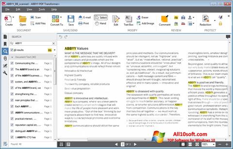 Ekrānuzņēmums ABBYY PDF Transformer Windows 10
