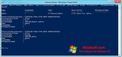 Ekrānuzņēmums Windows PowerShell Windows 10